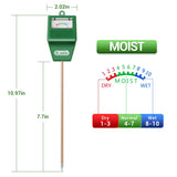 Dr.meter Soil Moisture Meter, Plant Water Meter for Garden Lawn Farm Indoor & Outdoor Use, Soil Tester Hygrometer Sensor for House Plants, Gardening Gifts, No Battery Needed