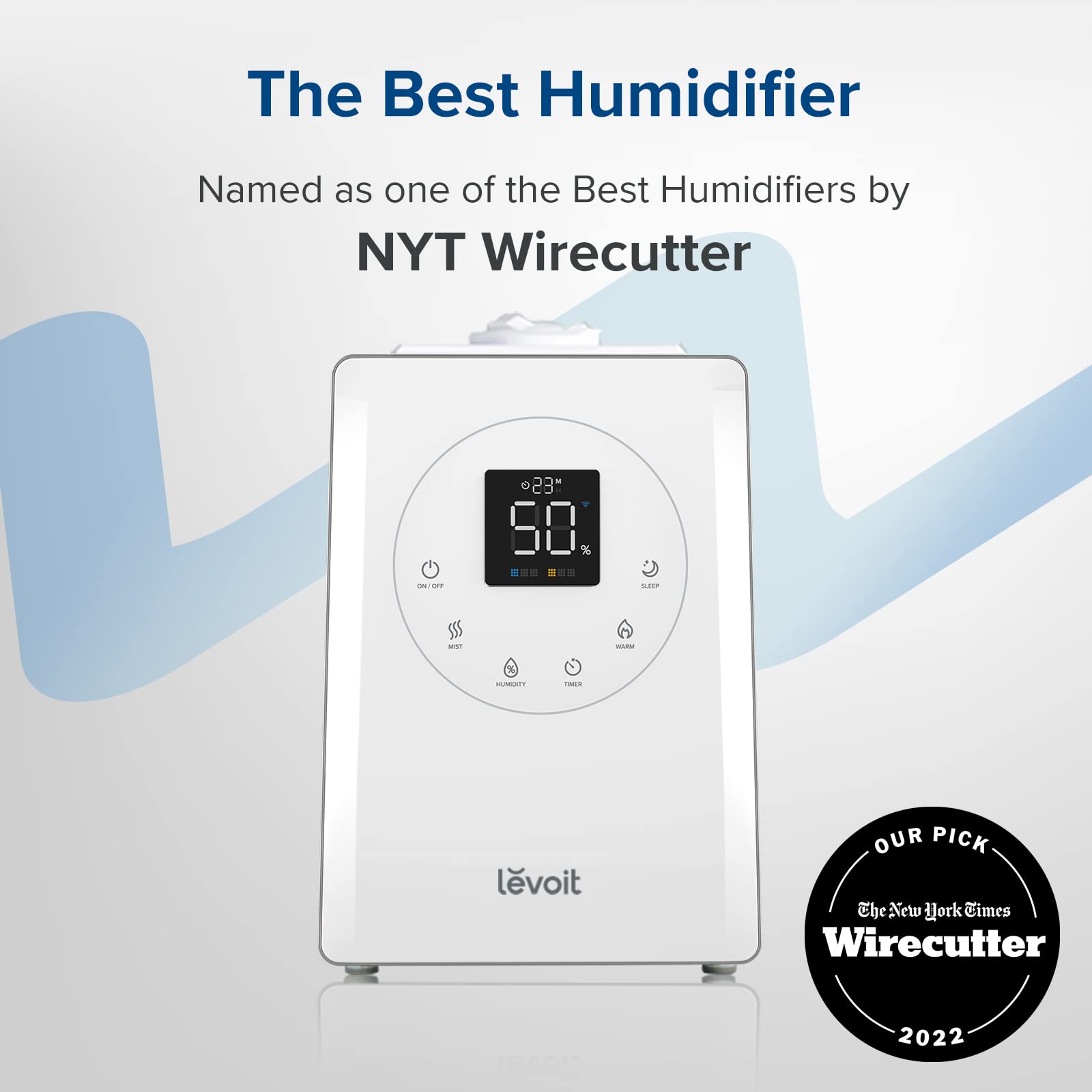 LEVOIT LV600S Smart Warm and Cool Mist Humidifiers for Home Bedroom Large Room, (6L) 753ft² Coverage, Quickly & Evenly Humidify Whole House, Easy Top Fill, App & Voice Control - Quiet Sleep Mode
