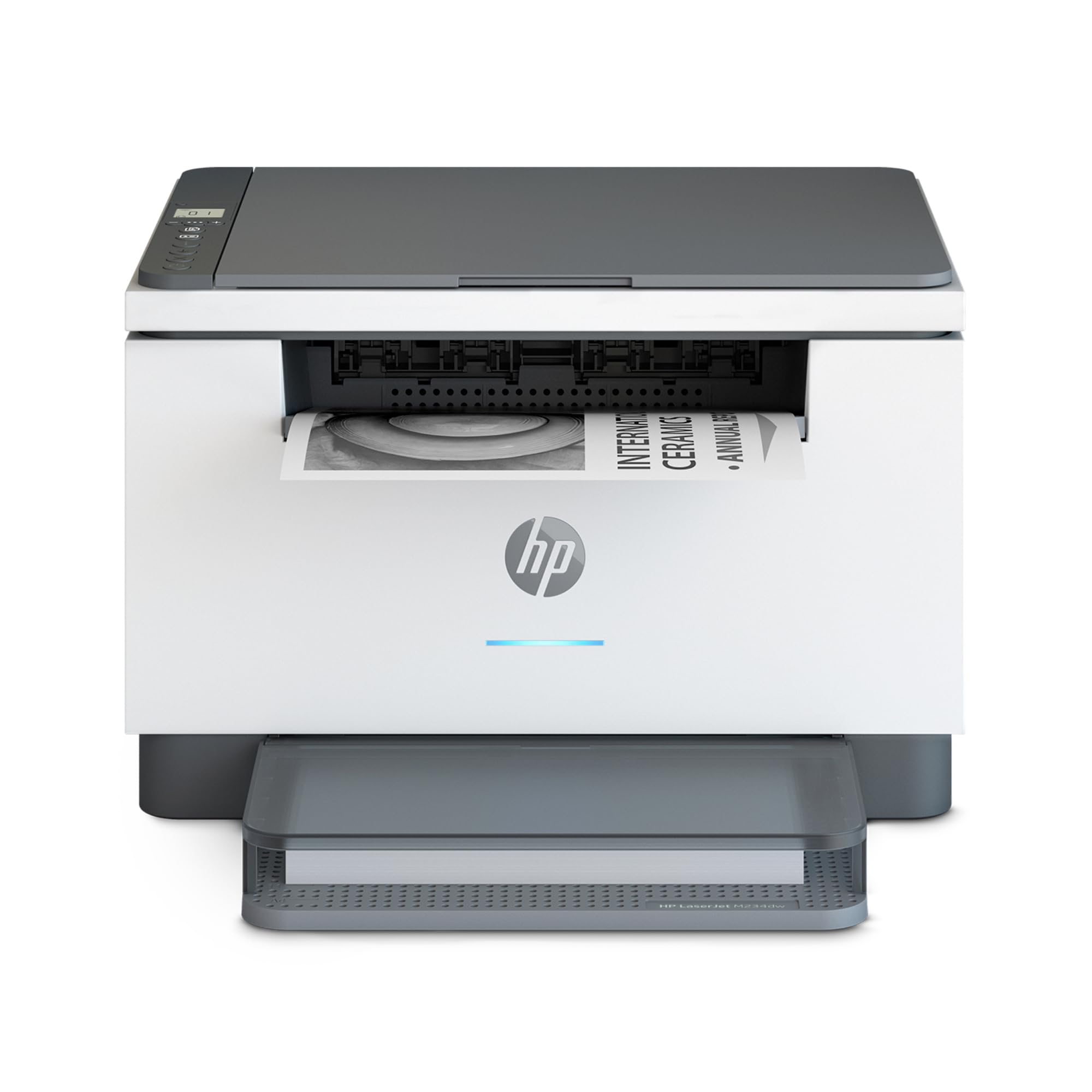 طابعة HP LaserJet MFP M234dw اللاسلكية، طباعة ومسح ونسخ، سرعات عالية، سهولة الإعداد، طباعة متنقلة، الأفضل للفرق الصغيرة، مؤهلة لـ Instant Ink