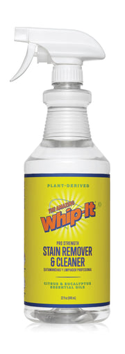 Whip It Cleaner, Multi Purpose Stain Remover Professional Strength Spray, Plant Based Enzyme Cleaner, Cleaning Food, Coffee, Wine, Baby Stains, Pet Stains, Over 500 uses, Made in USA, 32 OZ