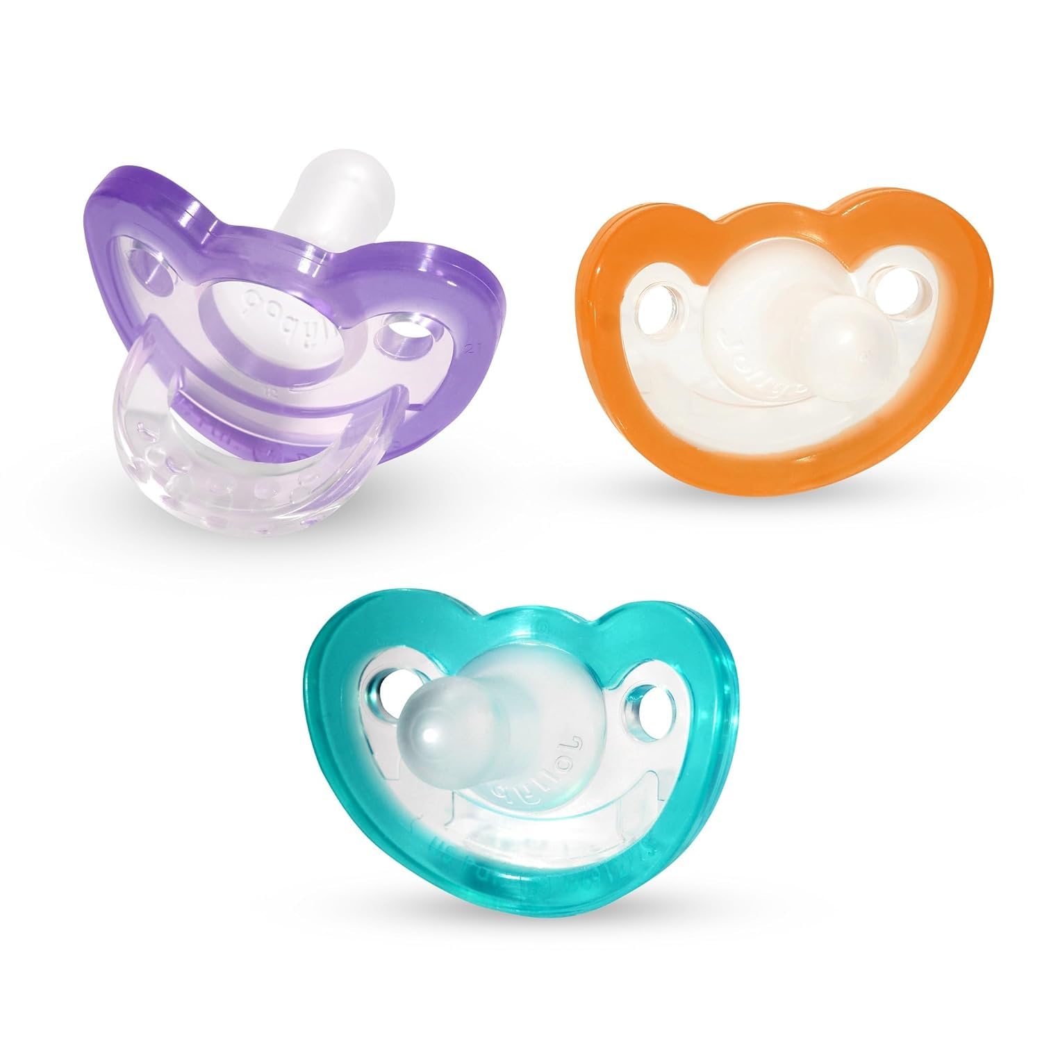 RAZBABY JollyPop Baby Pacifier Newborn, 0-3m (Variety, 3 Count)