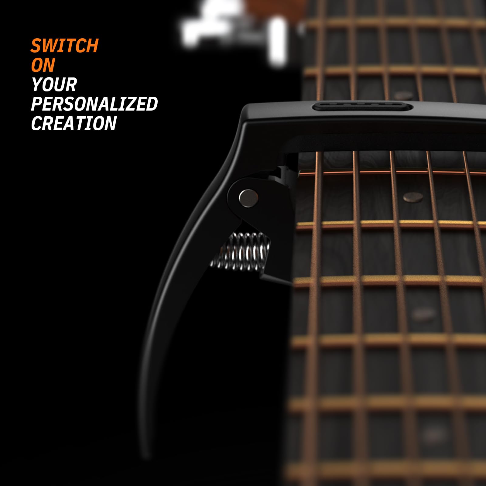 Guitar Capo,TANMUS 3in1 Zinc Metal Capo for Acoustic and Electric Guitars (with Pick Holder and 4Picks),Ukulele,Mandolin,Banjo,Guitar Accessories