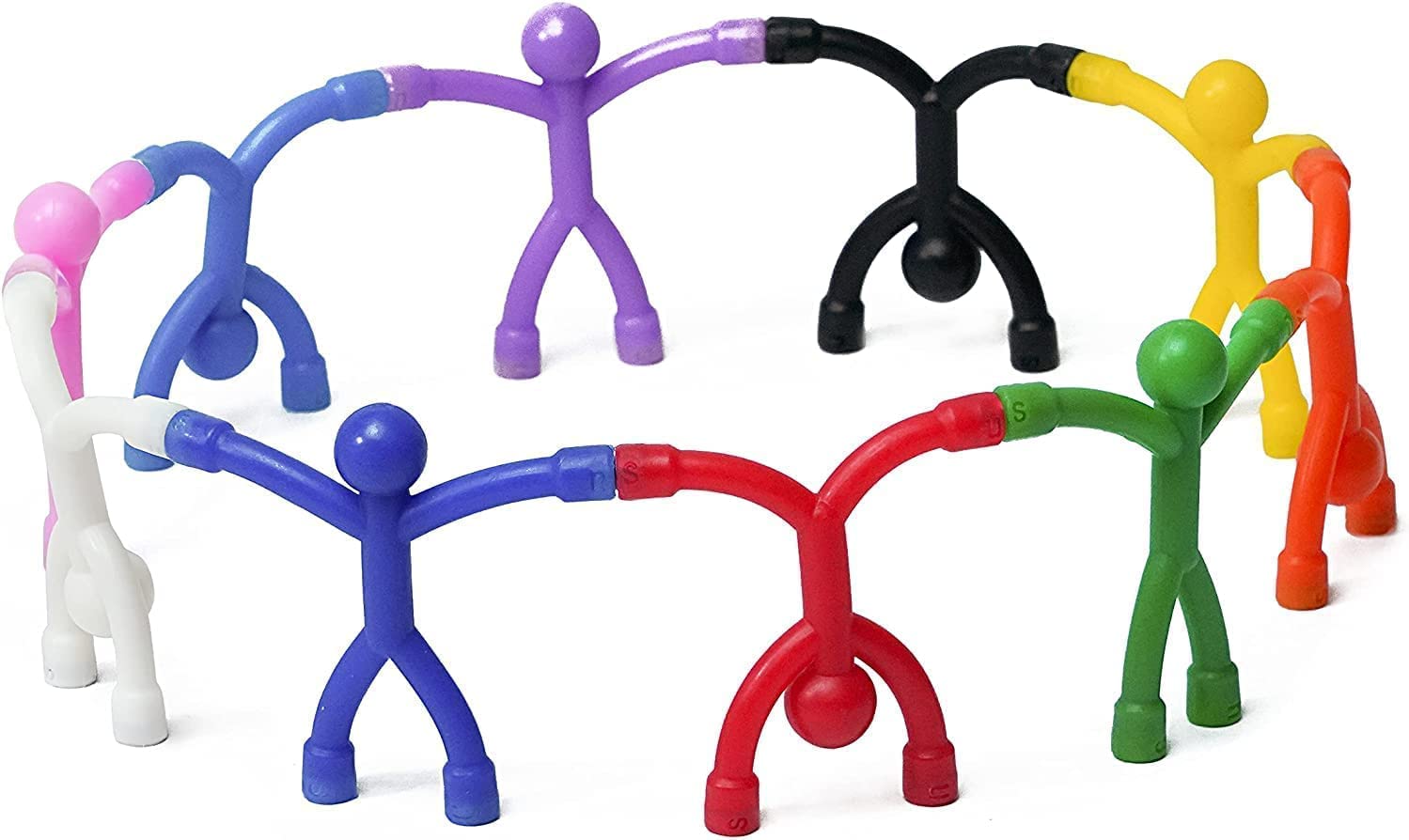 MagMen Magnetic Travel Toys, Stretchy, Fun, and Educational Fidget Toys for Kids and Adults Ages 3 and Up 20 Mix