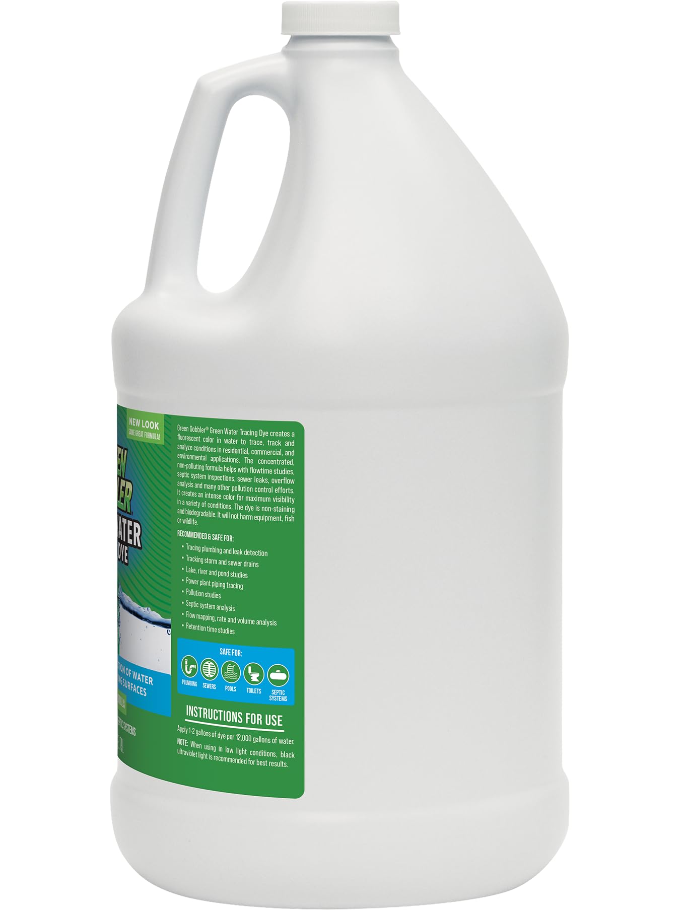 Green Water Tracing & Leak Detection Flourescent Dye - 1 Gallon