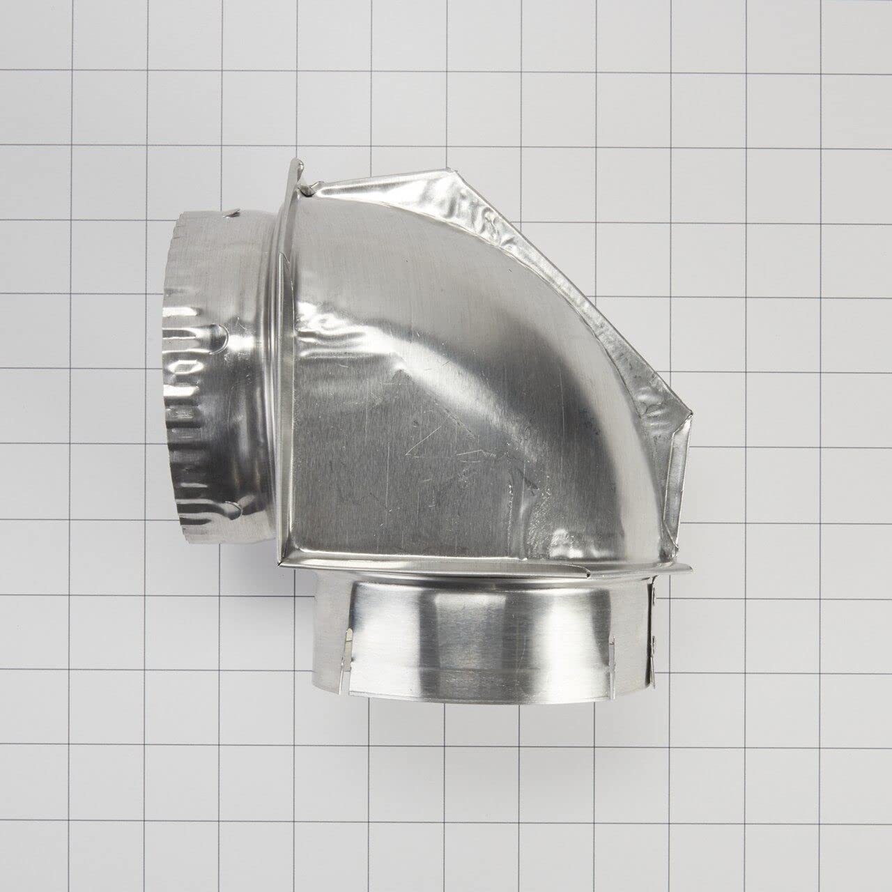 Whirlpool 4396006RW Genuine OEM Elbow Vent Connector For Dryers, Aluminium Accessory – Replaces 4396006