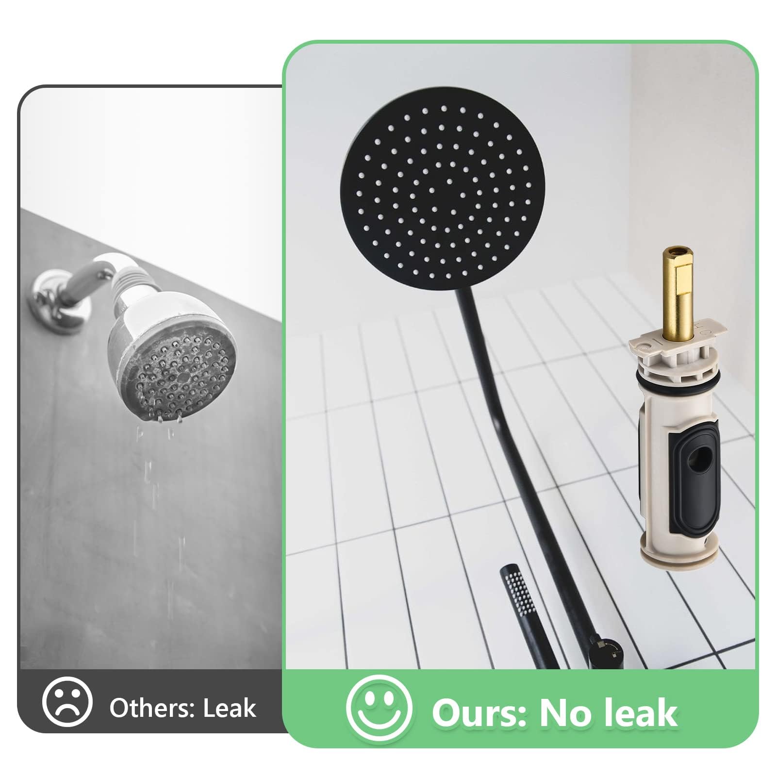 1222 Cartridge Kit for Moen 1222 Replacement Cartridge with Removal Tool 104421 and Handle Adapter 116653, for Moen Posi Temp Shower Repair