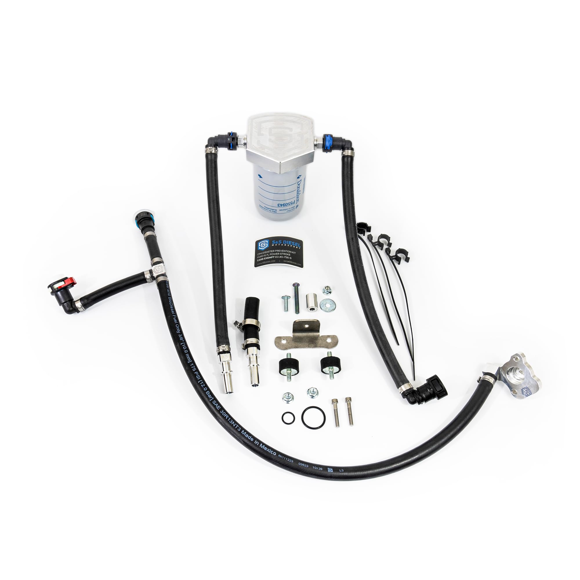 S&S Diesel Motorsport Gen2.1 CP4.2 Disaster Prevention Kit Compatible with 2011+ 6.7 Powerstroke (CP4-6.7F-BP-G2.1)