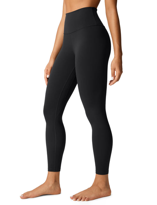 CRZ YOGA Womens Butterlift High Waisted Workout Leggings 25" - Pilates Gym Athletic Yoga Pants Buttery Soft Black Small