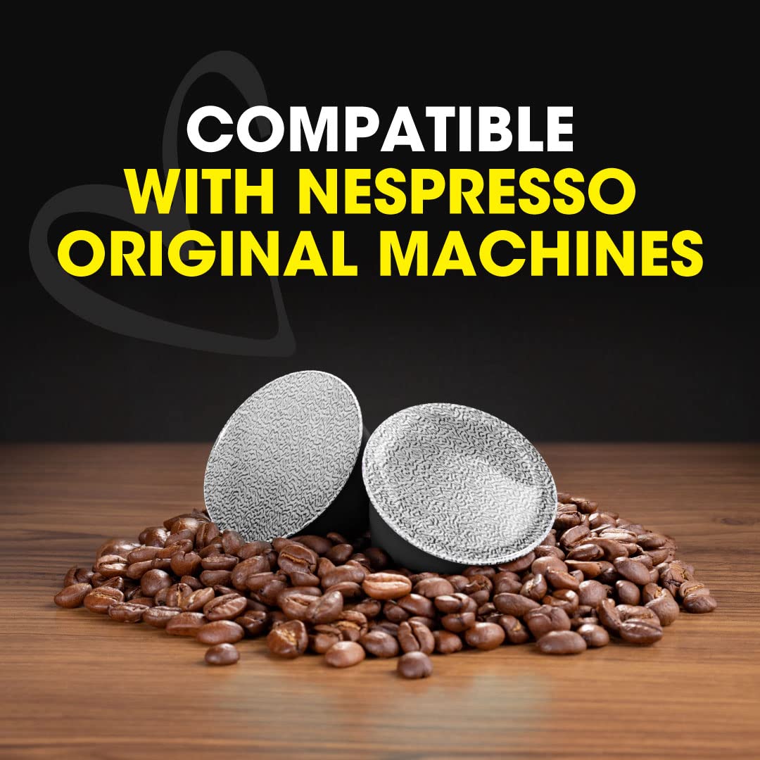 Italian Coffee pods compatible with Nespresso Original machines, Italian Expresso capsules (100 Ristretto regular pods, 100 Count (Pack of 1))