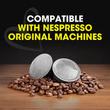 Italian Coffee pods compatible with Nespresso Original machines, Italian Expresso capsules (100 Ristretto regular pods, 100 Count (Pack of 1))