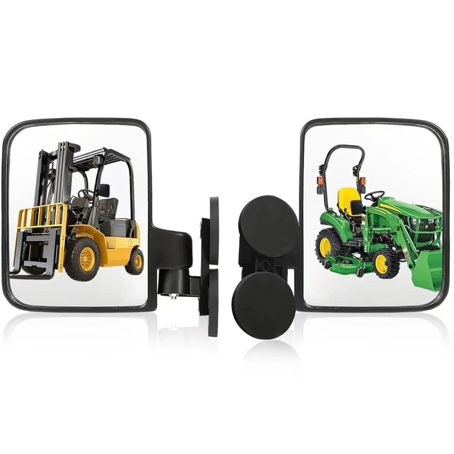 Universal Tractor Mirrors, Strong Magnetic Tractor Side Mirrors Compatible with Kubota B BX Mahindra John Deere Tractor Accessories