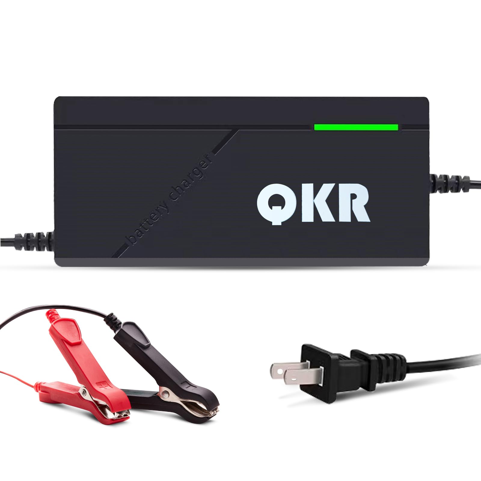 14.6V 10A LiFePO4 Battery Charger Special for 12V LiFePO4 Battery, Trickle Charger for Lithium Iron Phosphate Battery, Battery Maintainer, Built-in Safety Protections, Support Fast Charging