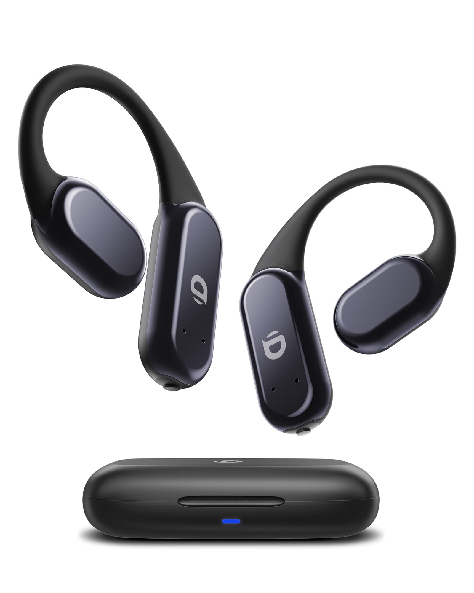 DEMICEA True Wireless Bone Conduction Earphones, OWS Open Ear Headphones with Earhooks, Bluetooth 5.3, Up to 60H Playtime with Case, IP68, AAC/SBC, for Cycling Yoga Workouts