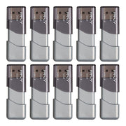 PNY 32GB Turbo AttachÃÂ© 3 USB 3.0 Flash Drive, Silver (Pack of 10)