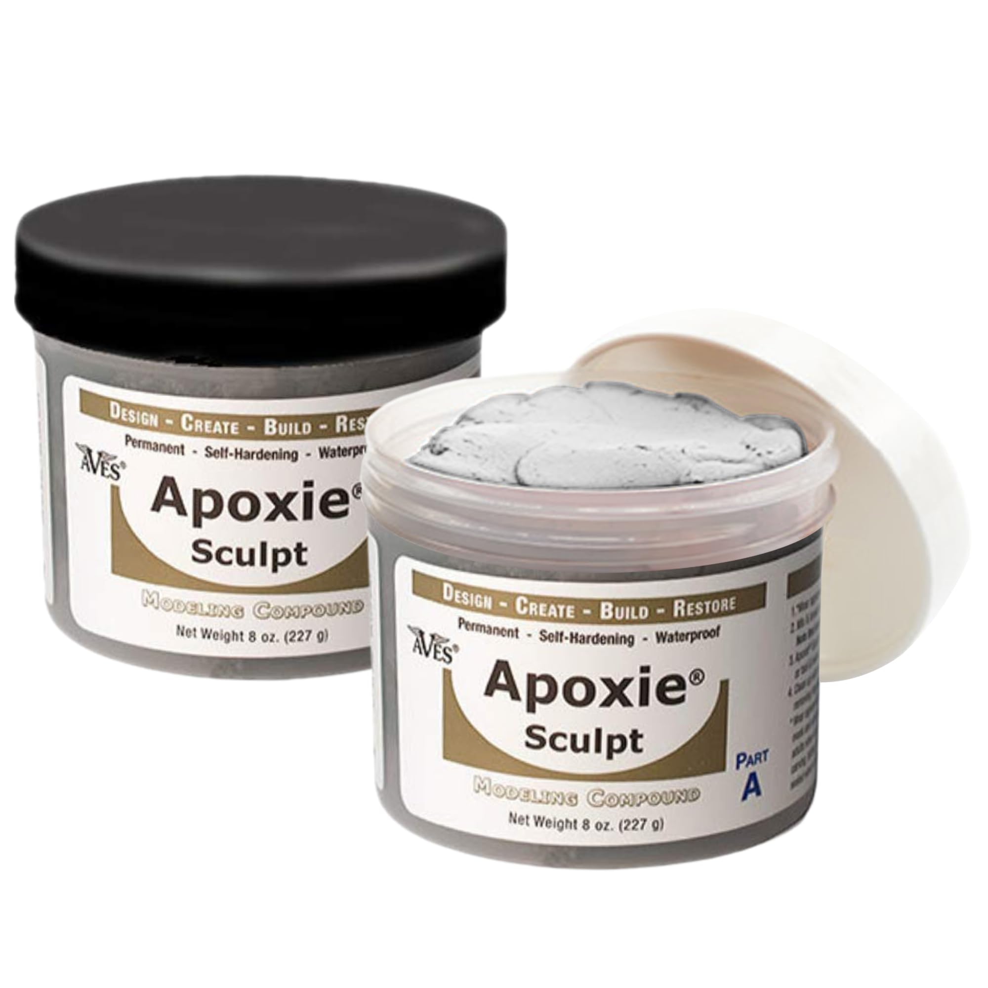 Aves Apoxie Sculpt - 2 Part Modeling Compound (A & B) - 1 Pound, Natural