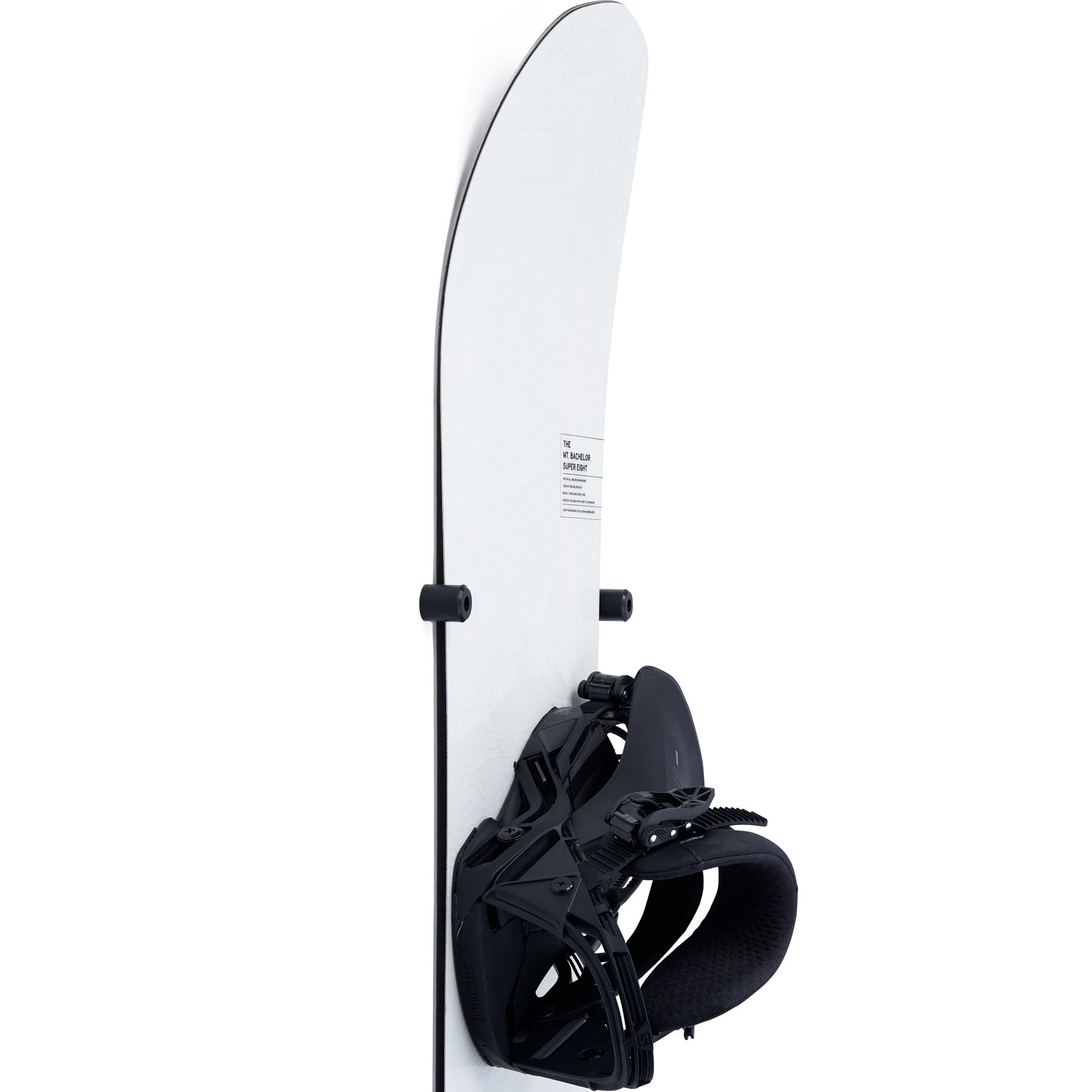 Arkorus [NEW] (4 PCS) Snowboard Wall Mount Storage - Damage-Free Snowboards Hanger, Modern Floating Vertical Rack, Clip Hook Holder to Securely Store, Hang and Display Snow Boards, Gear Organizer