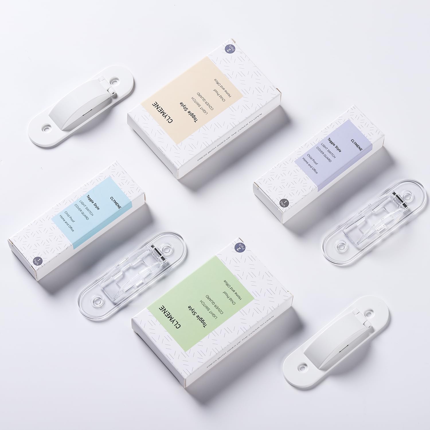 Wall Switch Guard, Child Proof Light Switch Cover Guard | Toggle Style | Light Switch Protection | Keep Toggle Switch in On or Off Position | 1 Pack, White