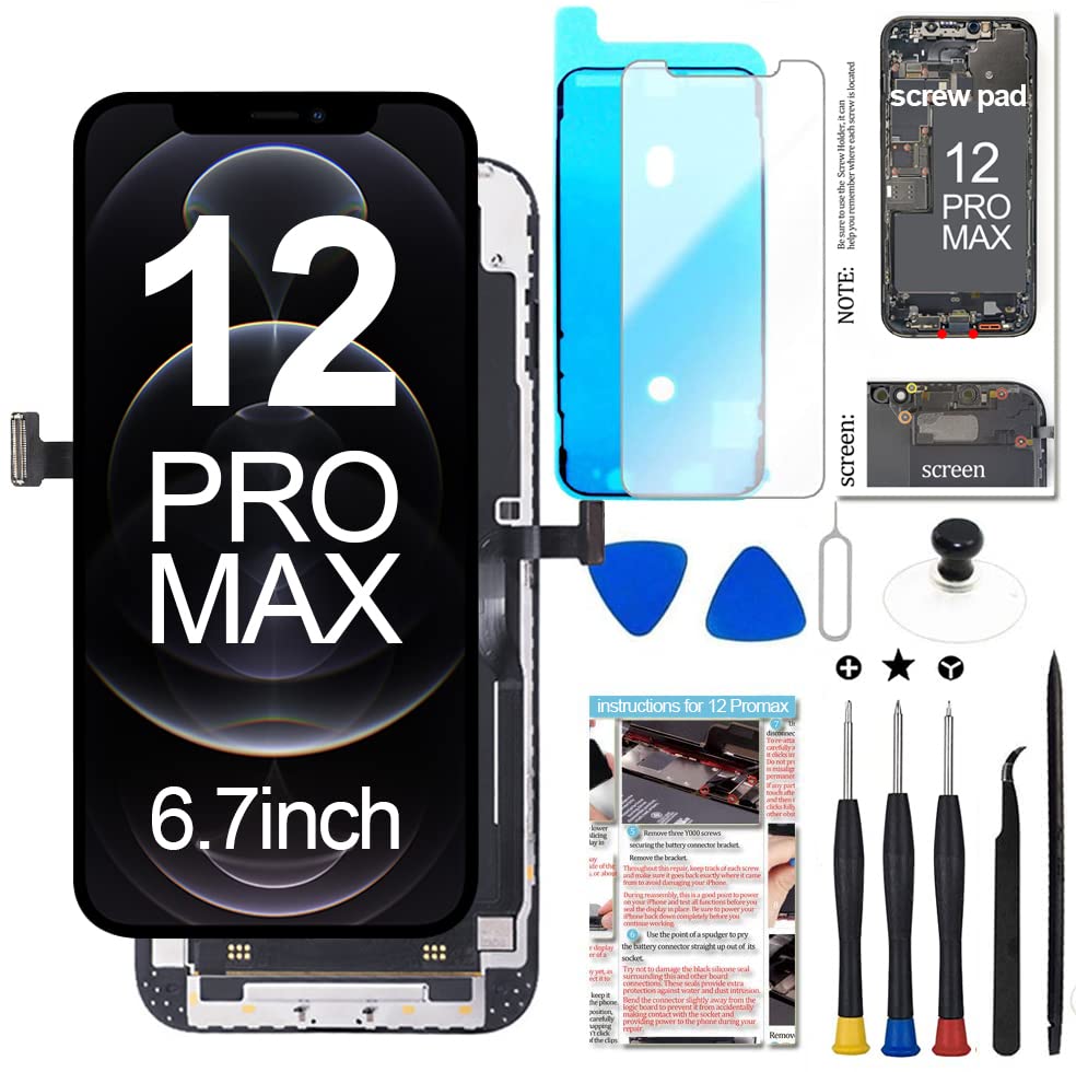 Fixerman for iPhone XR Screen Replacement 6.1 inch,LCD Display Touch Screen Digitizer Assembly with Repair Tools, Compatible with Model A1984, A2105, A2106, A2108