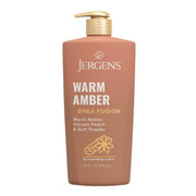 Jergens Shea Fusion Warm Amber Body Lotion, Moisturizer with Shea Butter & Vitamin E, 14 Fl Oz