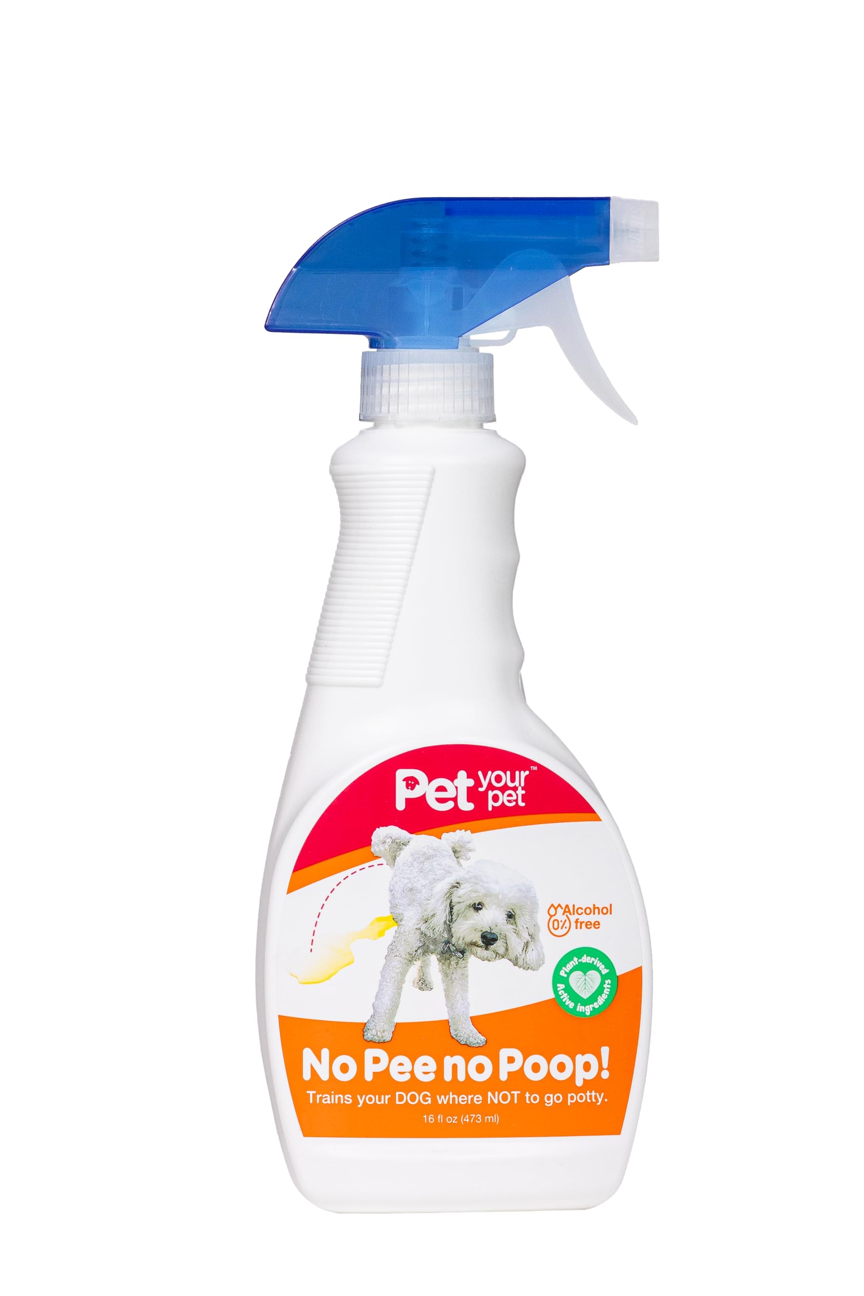 PET YOUR PET No Pee No Poop Dog Potty Training Spray, 16 Fl Oz Ã¢ÂÂ Non-Toxic Dog Spray to Prevent Peeing and Pooping Ã¢ÂÂ Natural No Marking Scent Spray - Stops Dogs Peeing Indoors/Outdoors
