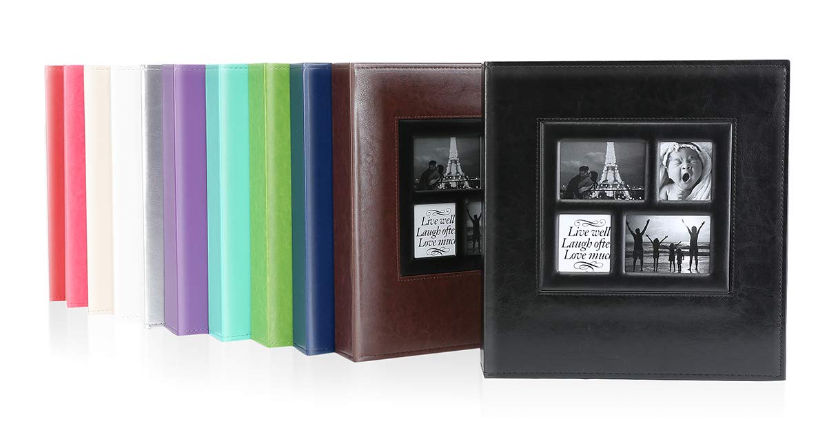 Ywlake Photo Album 4x6 500 Pockets Photo, Extra Large Capacity Family Wedding Picture Albums Holds 500 Horizontal and Vertical Photos Black