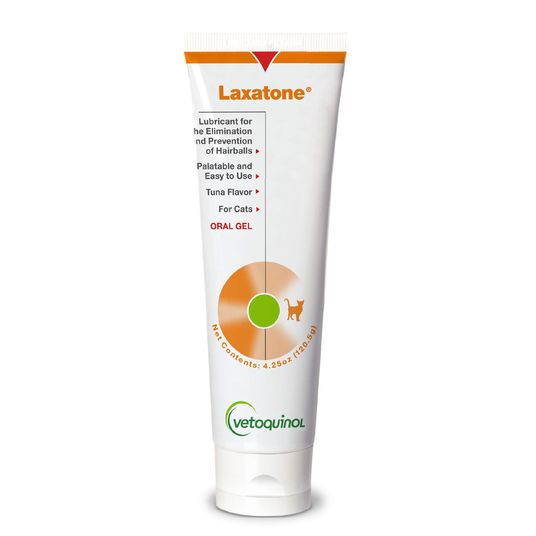 Vetoquinol Laxatone: Orales Haarballen-Gleitgel für Katzen - Thunfischgeschmack, 120 g