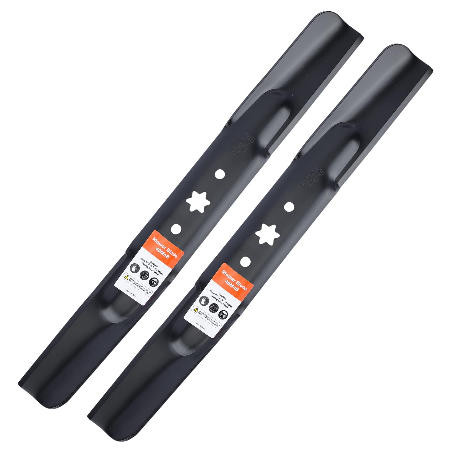 Grasscool 942-04308 Mower Blades for Troy Bilt Bronco Pony Mustang 42 inch Lawn Mower Cub Cadet 42'' Deck Riding Mower RZT42 Replace 942-04308A 942-04308-X 942-04312 742-04312 High Lift (2 Pack)