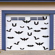 Magnetic Bats Halloween Garage Door Decorations, Magnet Bats Halloween Decorations with Individual Eyes for Garage Door, Car - 23 PCS