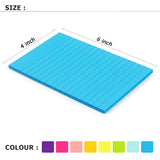 6 Pads Lined Sticky Notes 3x3 Sticky Notes with Lines Self-Stick Note Pads 6 Bright Multi Colors,100 Sheet/Pad