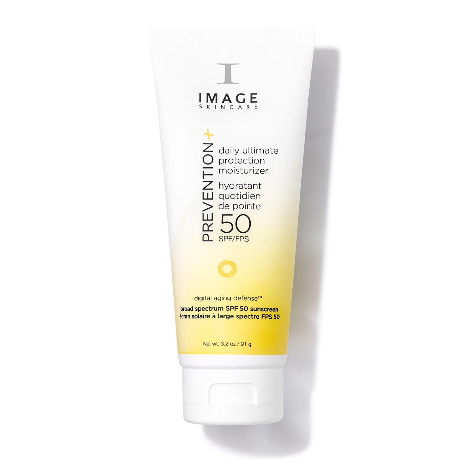 IMAGE Skincare, PREVENTION+ Daily Ultimate Protection Moisturizer SPF 50 Face Sunscreen Lotion, Zinc Oxide, Sheer Finish, Amazon Exclusive, 3.2 oz