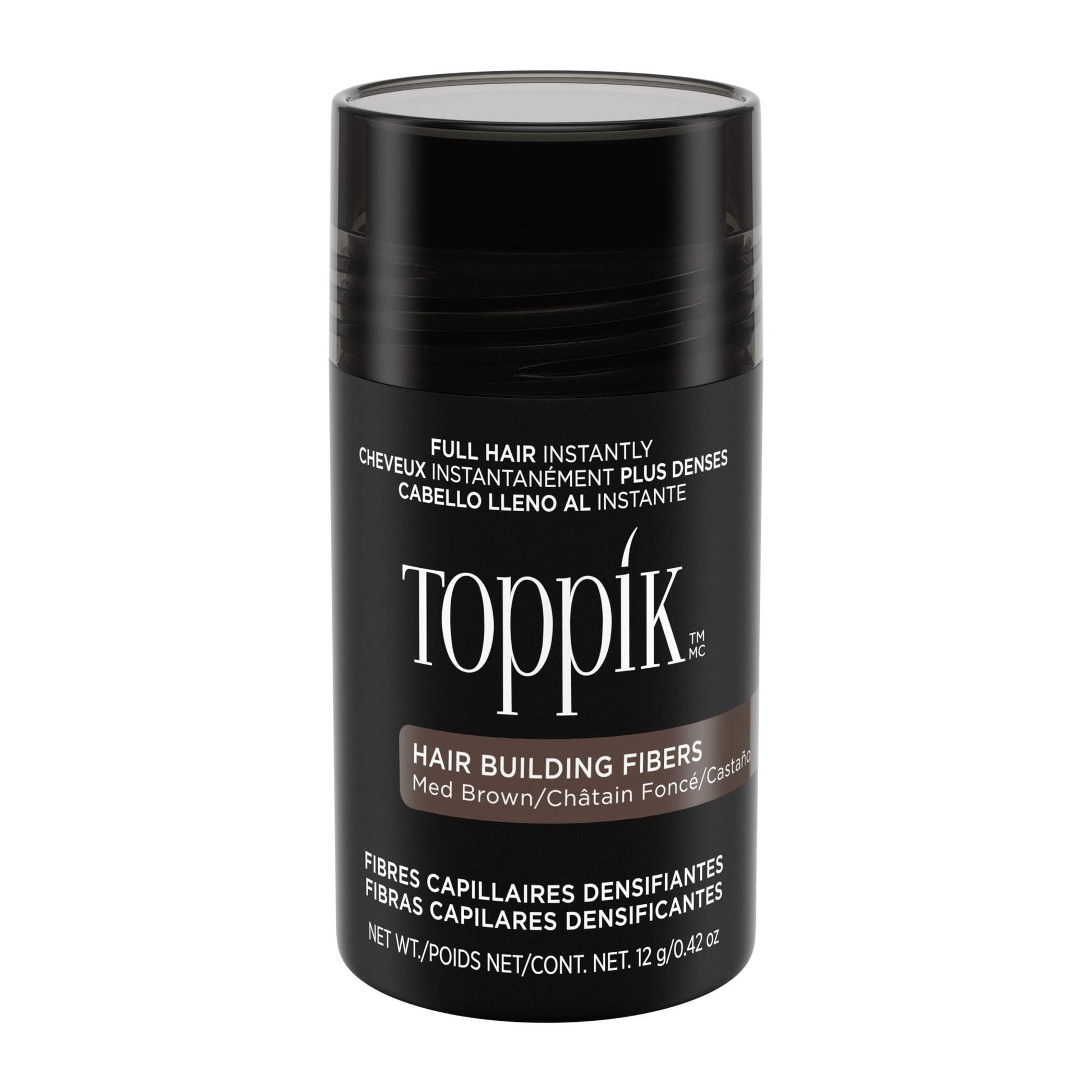 Toppik Hair Building Fibers, Dark Brown Hair Fibers, Hair Thickener for Thinning Hair, Hair Care to Create the Appearance of Thicker Hair, 0.42 OZ Bottle For Unisex