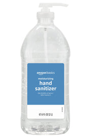 Amazon Basics Hand Sanitizer, Original Scent, Contains 62% Ethyl Alcohol, 67.60 Fl Oz (Pack of 1) (Previously Solimo