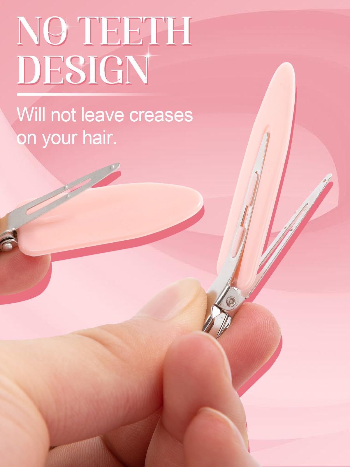 8Pcs No Bend No Crease Hair Clips- Styling Duck Bill Clips Alligator Hair Barrettes for Styling Sectioning, Christmas Small Gifts for Women Girls Salon Hairstyle Hairdressing Bangs Waves Makeup