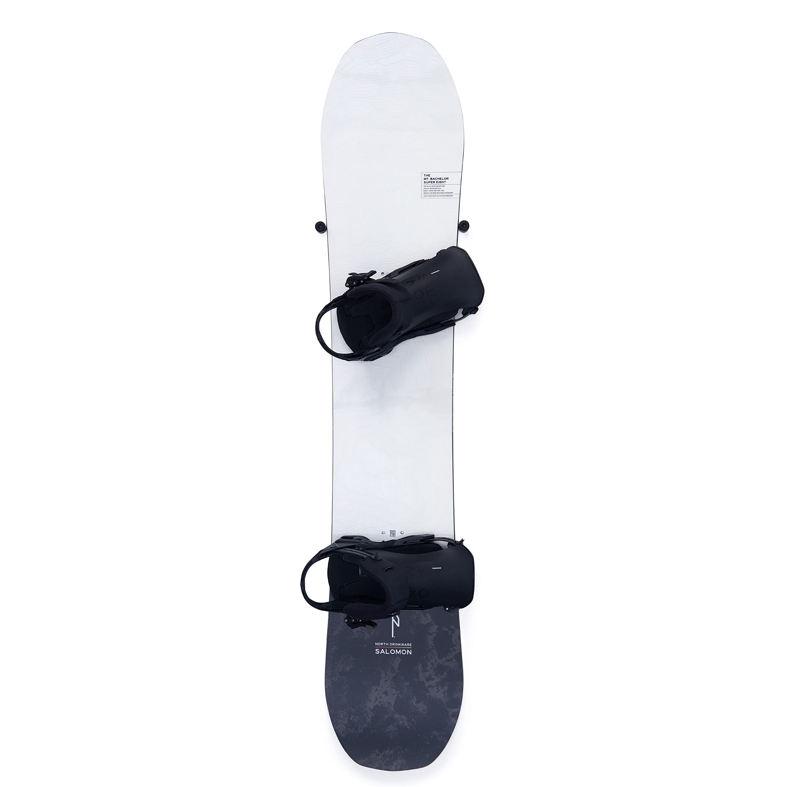 Arkorus [NEW] (4 PCS) Snowboard Wall Mount Storage – Damage-Free Snowboards Hanger, Modern Floating Vertical Rack, Clip Hook Holder to Securely Store, Hang and Display Snow Boards, Gear Organizer
