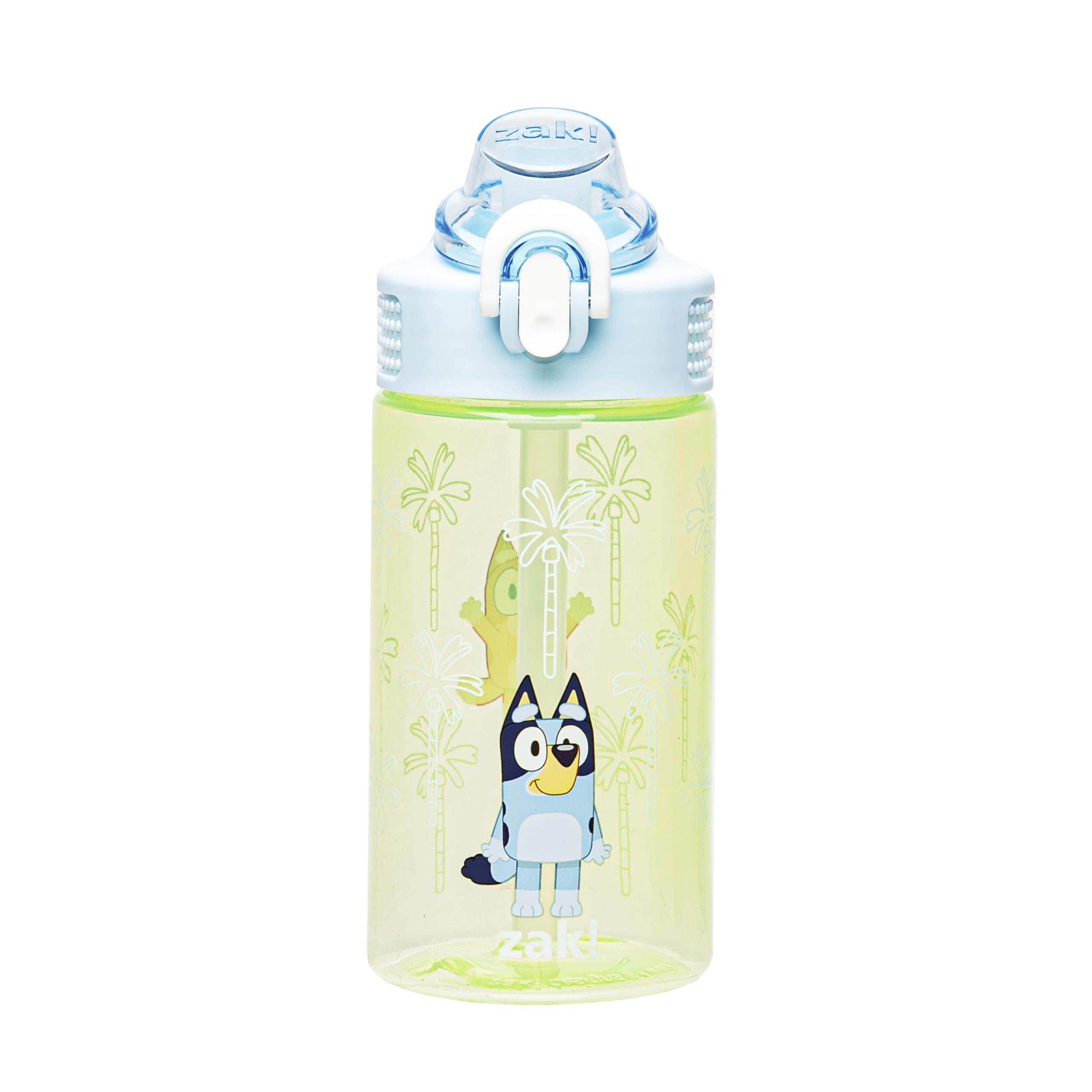Zak Designs Paw Patrol Kids Spout Cover and Built-in Carrying Loop Made of Plastic, Leak-Proof Water Bottle Design (Rocky, Rubble & Chase, 16 oz, BPA-Free)