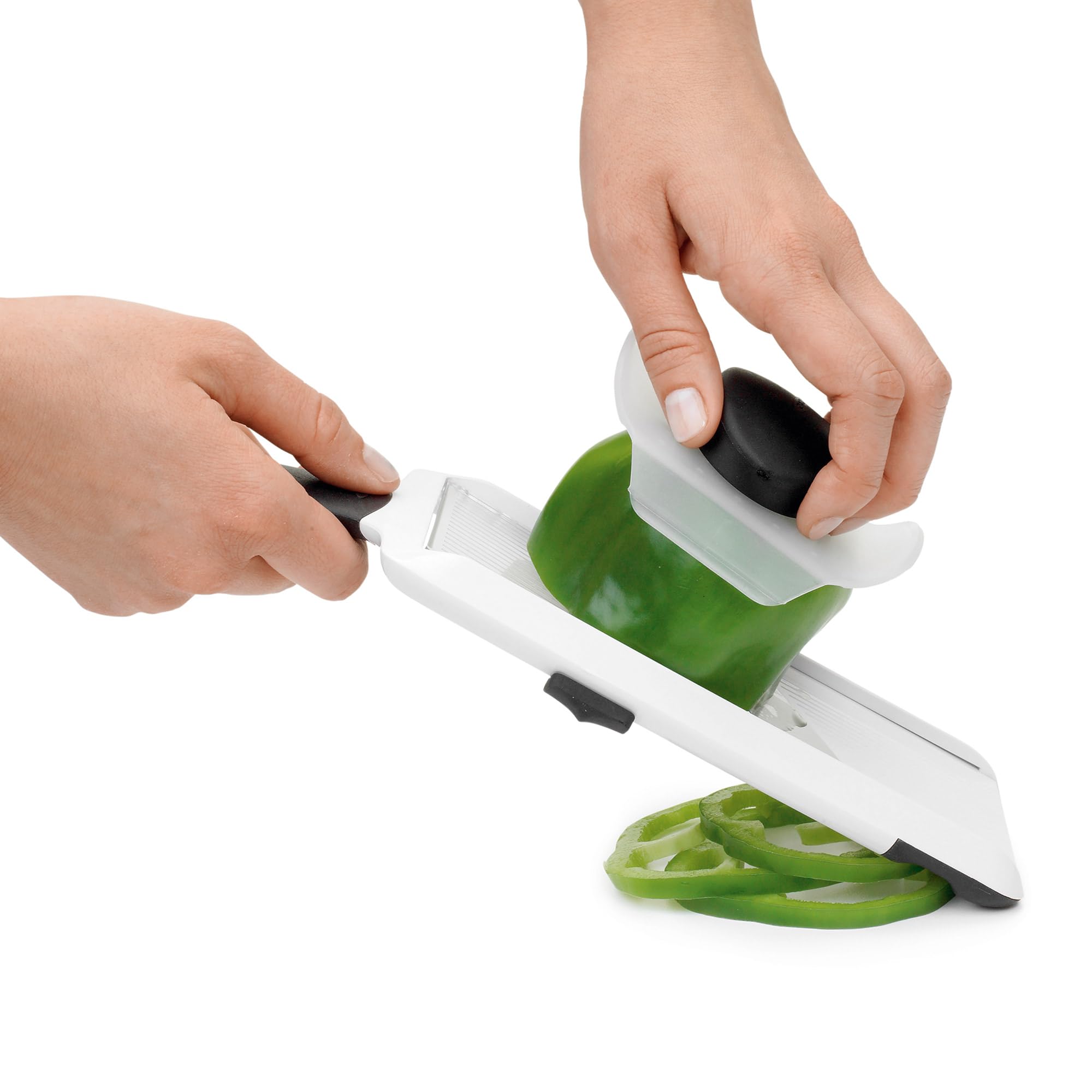 OXO Good Grips Handheld Mandoline Slicer for Kitchen, Adjustable Vegetable Slicer