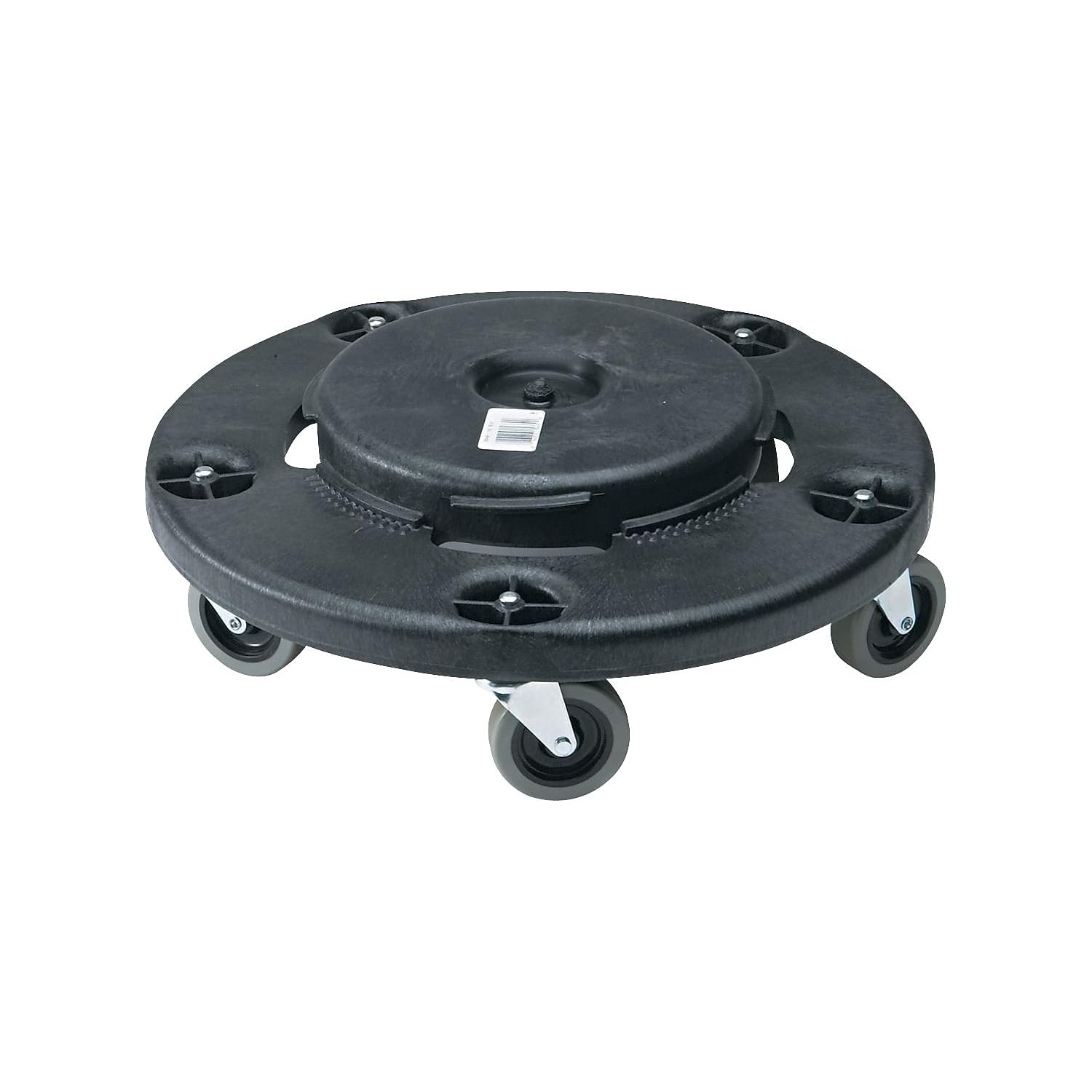 Rubbermaid Commercial Products BRUTE Dolly Black Fits 20 gallon, 32 gallon, 44 gallon, and 55 gallon BRUTE Containers, for Restaurants/Back of House/Offices/Warehouses/Airports/Commercial Environments