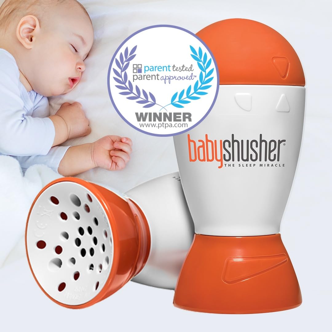 Baby Shusher - The Original Shhh Calming Sound Machine for Baby | Stops Fussy Crying Spells | for Parents, Pediatricians, Photographers | Portable for Travel | 15 or 30 Minute Timer