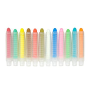 12PCS Non-toxic Dustless Chalk with Holder for Kids, Colored Sidewalk Chalk With Holder, Dust-free & Washable Toddler Chalk - Art Tool for Kids Blackboard Children Drawing Writing