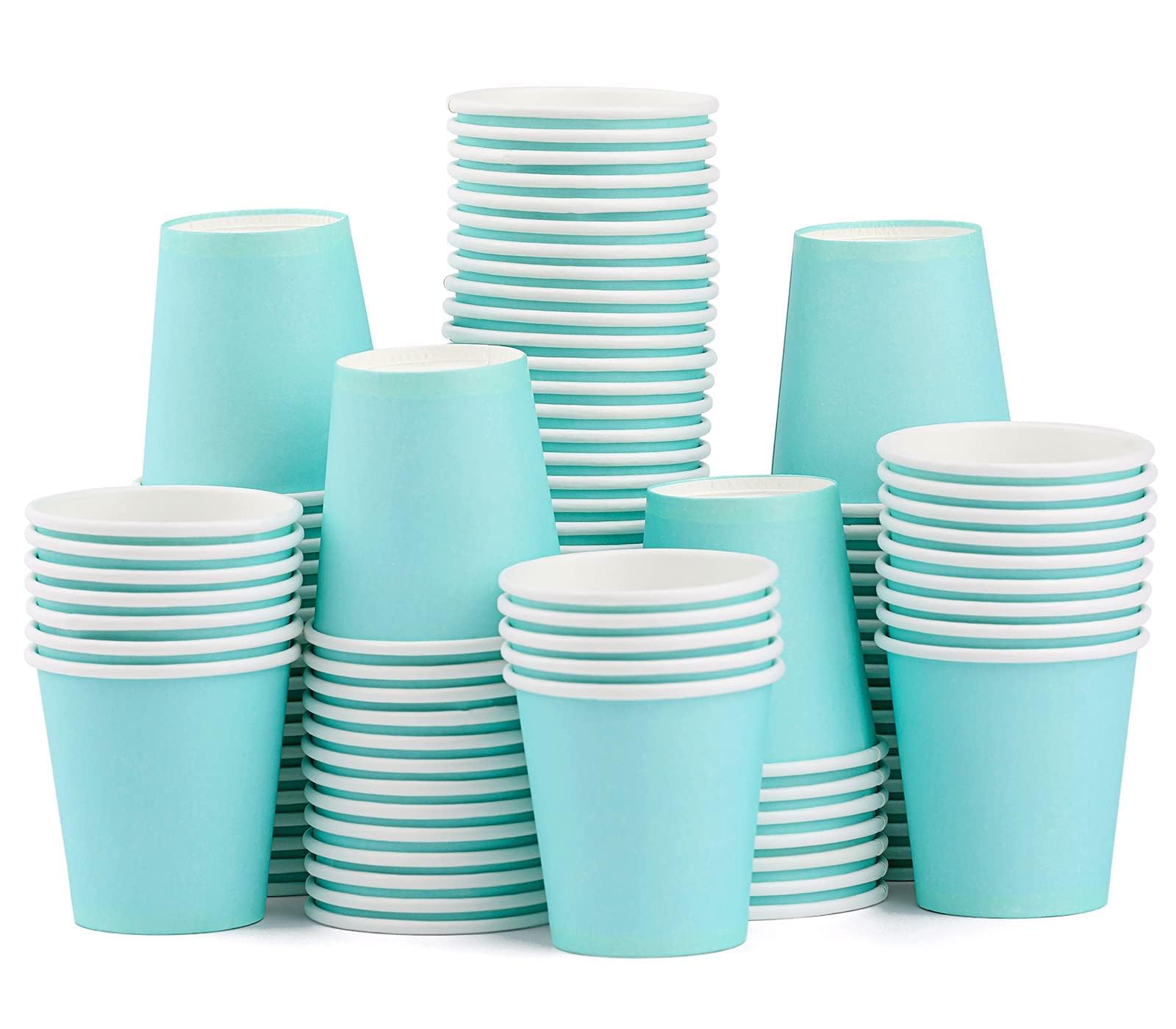 100 Pack 3 oz Paper Cups, Bathroom Cups Disposable,Moushwash Cups Small Snack Cups for Water, Juice,Candy Ideal for Party Bathroom and Office