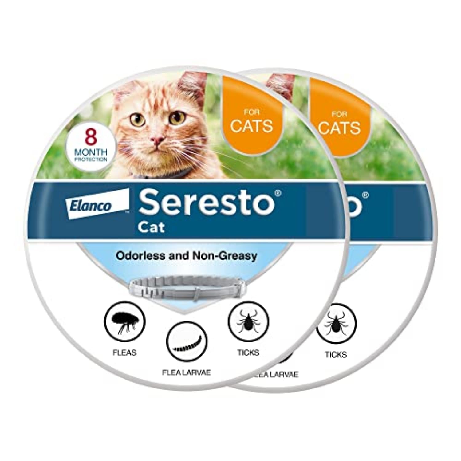 Seresto Cat Vet-Recommended Flea & Tick Treatment & Prevention Collar for Cats | 8 Months Protection