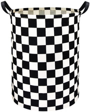 HIYAGON Boys Laundry Basket hamper Kids Hamper Car Toy Organizer Bins for Room Decor,Gift Basket for Bedroom(Racing Flag)