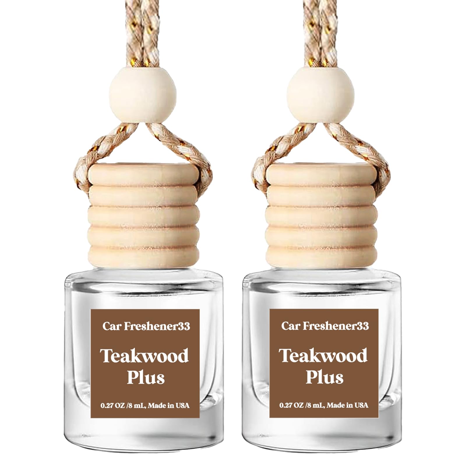 HoogaLife Car Air Freshener Diffuser – Revitalize Your Drive with Hanging Air Freshener Diffuser Aromatic Bliss On The Go(Maho&Teakwood Plus)