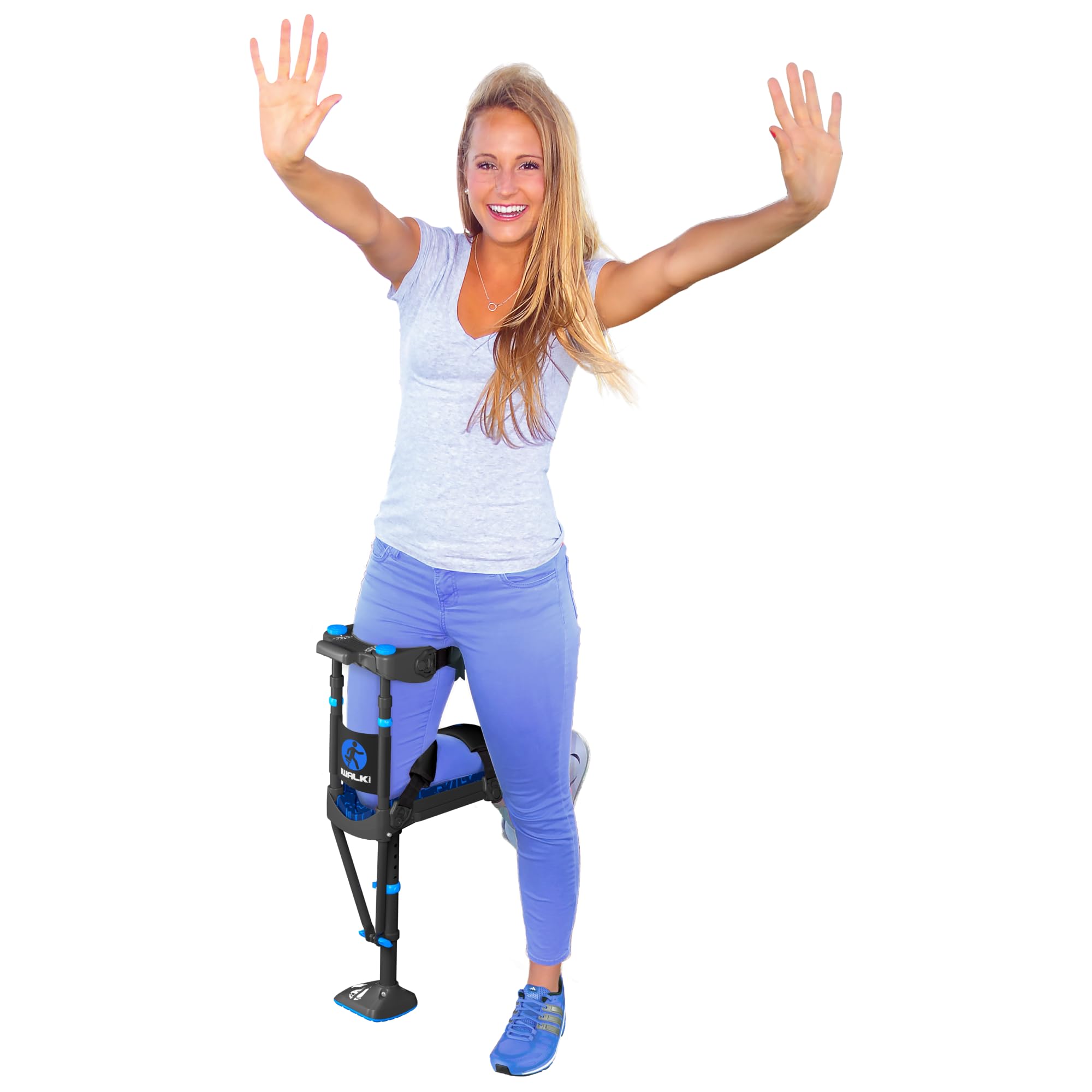 iWALK3.0 – The Original Hands Free Knee Crutch - Alternative to Crutches and Knee Scooters - iWALK Replaces Crutches for Adults - Peg Leg Crutch For Lower Leg Injuries - See All Qualifications for Use