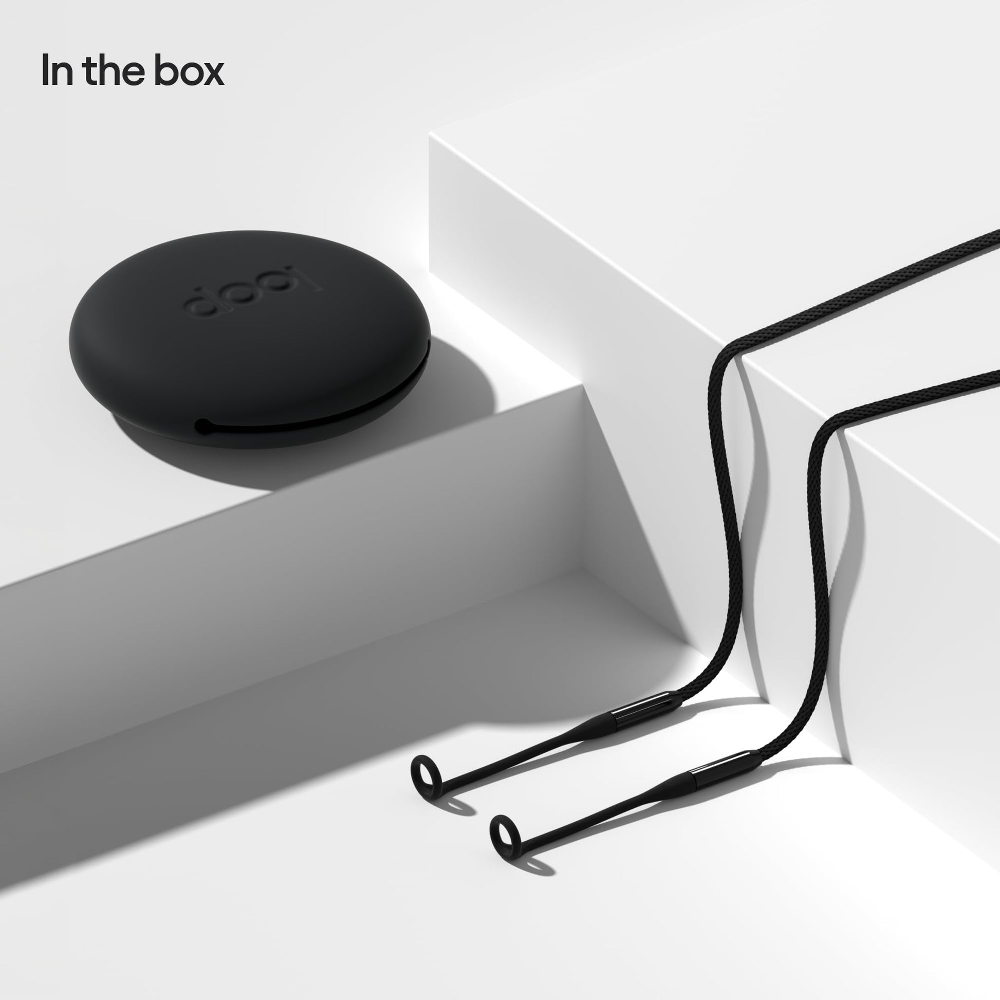 Loop Official Connector Cord For Loop Earplugs - Magnetic Tug-Resistant Safety Cord - Charcoal