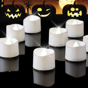 Homemory Pure White Flameless LED Tea Lights Candles, 200+Hour Battery Operated Fake Electric Votive Candles TeaLights for Christmas, DIY Mood Lighting, Party, Holiday, Funeral, Home Decor, 12-Pack