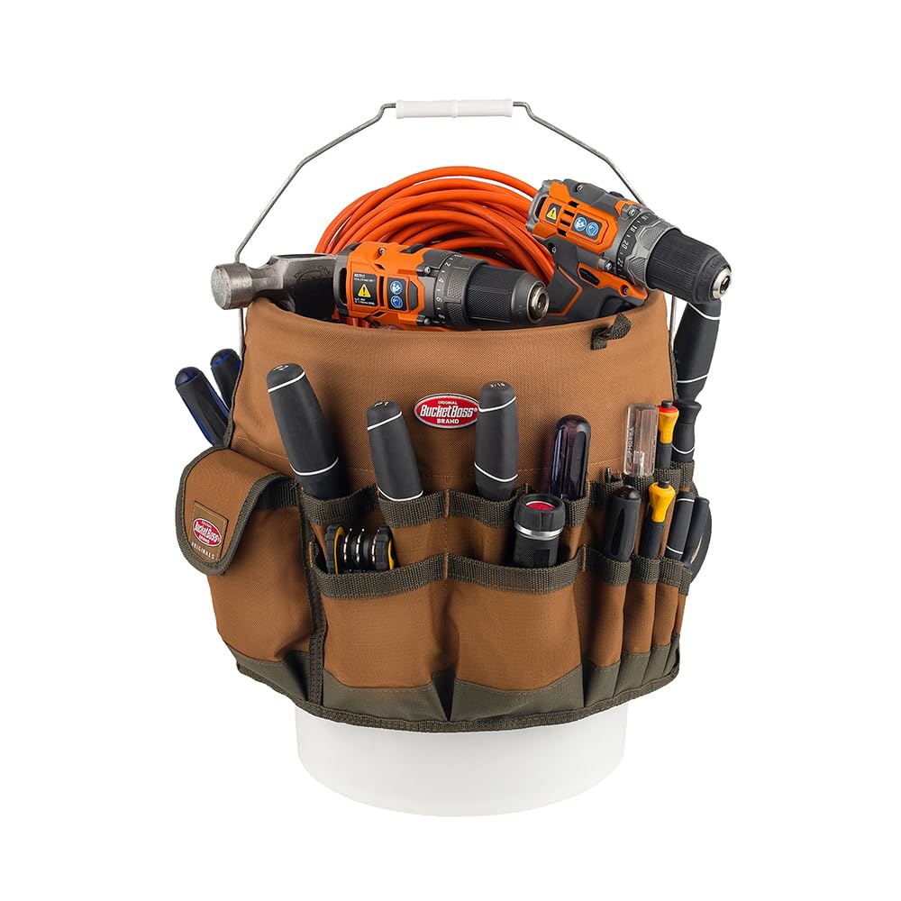 Bucket Boss The Bucketeer Bucket Tool Organizer in Brown, 10030