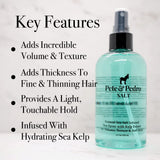 Pete & Pedro SALT - Natural Sea Salt Spray for Hair Men & Women, Adds Instant Volume, Texture, Thickness, & Light Hold | Texturizing & Thickening | As Seen on Shark Tank, 8.5 oz.