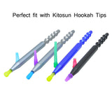 100PCS Hookah Tips Disposable Hookah Mouth Tips BPA-Free Plastic Hookah Accessories Individual Wrapped Multi-Color Food Grade Mouth Tips (3.51inch)