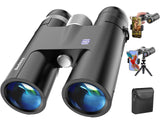 18x50 HD Binoculars for Adults with Upgraded Phone Adapter, Tripod and Tripod Adapter - High Powered with Super Bright and Large View for Bird Watching,Hunting,Sightseeing,Travel